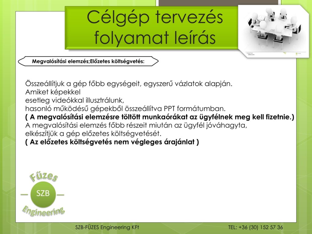 Célgéptervezési folyamat